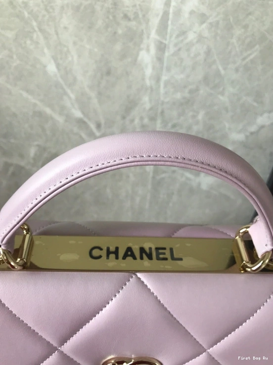 Firstbag Ru WITH BAG HANDLE TOP FLAP CHANEL 0810